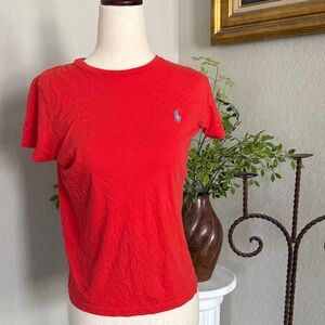 Ralph Lauren Women's Bright Red Tee